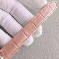 Replica Cartier V6F Ballon Bleu 33mm Pink Dial Pink Leather Strap Watch00012