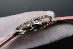 Replica High Quality Cartier Ballon Bleu 36mm White Textured Dial Pink Leather Strap Watch00040