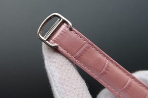 Replica High Quality Cartier Ballon Bleu 36mm White Textured Dial Pink Leather Strap Watch00040