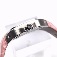 Replica High Quality Cartier V6 Santos 100 W20126X8 36mm White Dial Black Leather Strap Watch00727