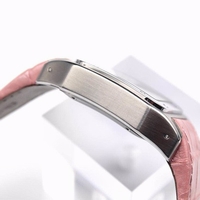 Replica High Quality Cartier V6 Santos 100 W20126X8 36mm White Dial Black Leather Strap Watch00727