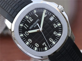 Replica Hot Patek-Philippe Aquanaut 5167 KMF Black Dial Black Rubber Strap Watch00804