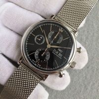 Replica IWC V6 Portofino IW391010 Chronograph Black Dial IWC Watch00677