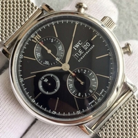 Replica IWC V6 Portofino IW391010 Chronograph Black Dial IWC Watch00677
