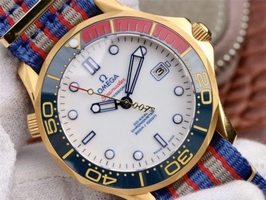 Replica Omega Seamaster Diver 300M COMMANDER��S WATCH Limited Edition Nylon Strap Watch00051