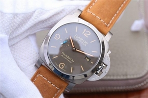 Replica Panerai PAM1351 Titanium Brown Dial Brown Asso Strap Watch01350