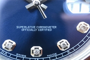 Replica Rolex DateJust 41mm 126334 Fluted Bezel Blue Dial Diamonds Markers Bracelet Watch00521