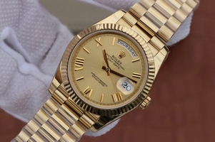 Replica Rolex Day-Date 40mm 228238 Dial Roman Markers Bracelet Watch00839