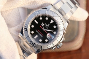 Replica Rolex Yacht-Master 116622 Black Dial Bracelet Watch00041