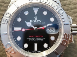 Replica Rolex Yacht-Master 116622 Black Dial Bracelet Watch00041