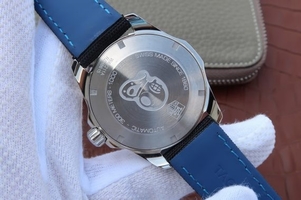 Replica Tag-Heuer AquaRacer Calibre 5 Blue Ceramic Bezel V6 Black Dial Black Nylon Strap Watch01266