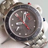 Replica Top Omega Seamaster 300m Diver ETNZ Regatta Co-Axial Chronograph Gray Dial Bracelet Omega Watch00262