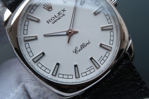Rolex Cellini Danaos 4243 White Dial Black Leather Strap Rolex Watch00331