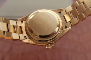 Rolex DateJust 31mm Diamonds Bezel/Markers Gold Dial Bracelet Watch01261
