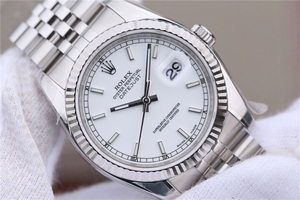 Rolex DateJust 36mm 116234 White Dial Stick Markers 904L Bracelet Watch01173