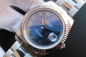 Rolex DateJust 41mm 116334 Blue Dial Roman Markers Bracelet Rolex Watch01162