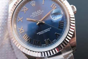 Rolex DateJust 41mm 116334 Blue Dial Roman Markers Bracelet Rolex Watch01162