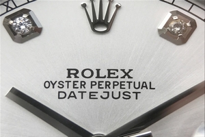 Rolex DateJust 41mm 126300 White Dial Diamonds Markers Bracelet Watch00987