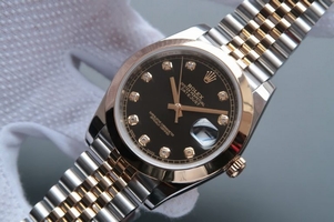 Rolex DateJust 41mm 126303 Polished Bezel Black Dial Bracelet Rolex Watch01241