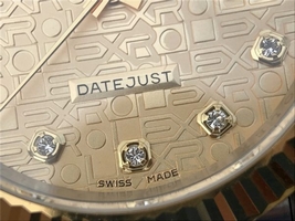 Rolex DateJust 41mm Textured Dial Wrapped Fluted Bezel Bracelet Rolex Watch00212