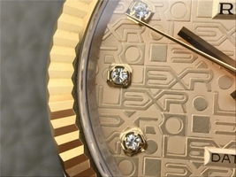 Rolex DateJust 41mm Textured Dial Wrapped Fluted Bezel Bracelet Rolex Watch00212