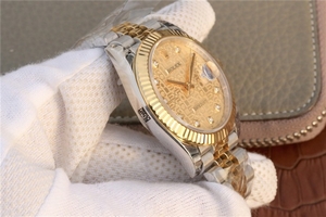 Rolex DateJust 41mm Textured Dial Wrapped Fluted Bezel Bracelet Rolex Watch00212