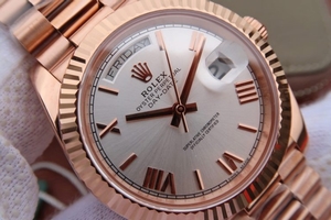 Rolex Day-Date 40mm 228235 White Dial Roman Markers Bracelet Watch00757