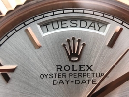 Rolex Day-Date 40mm 228235 White Dial Roman Markers Bracelet Watch00757