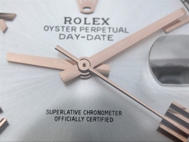 Rolex Day-Date 40mm 228235 White Dial Roman Markers Bracelet Watch00757