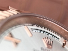 Rolex Day-Date 40mm 228235 White Dial Roman Markers Bracelet Watch00757