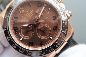 Rolex Daytona 116515 Chocolate Dial Black Leather Strap Rolex Watch00835