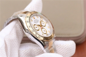 Rolex Daytona 116523 Thick Wrapped White Dial Diamonds Markers Bracelet Rolex Watch00783