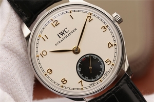 Top IWC Portuguese IW545405 White & Black Dial Watch01011