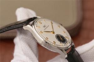 Top IWC Portuguese IW545405 White & Black Dial Watch01011