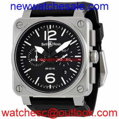 Bell and Ross Aviation BR0394-BL-ST Automatic