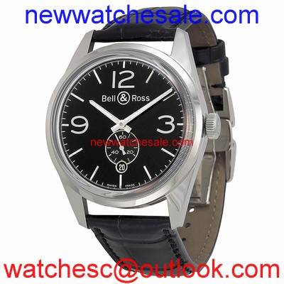 Bell and Ross Vintage BRG123-BL-ST-SCR Black