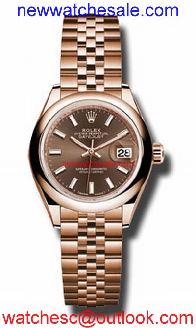 Rolex Lady Datejust 279165CHSJ 18K Everose Gold