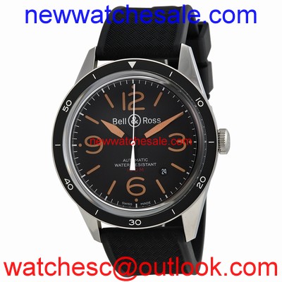 Bell and Ross Vintage BRV123-ST-HER/SRB Stainless Steel