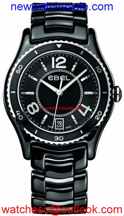 Ebel 1216142 Black Ceramic and Stainless Steel