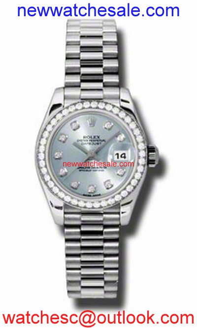 Rolex Datejust 179136IBLDP Platinum