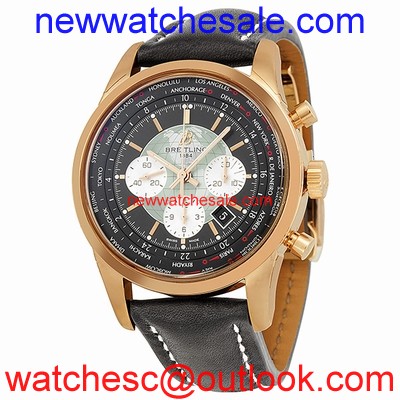 Breitling Transocean RB0510U4-BB63BKLD 18kt Rose Gold