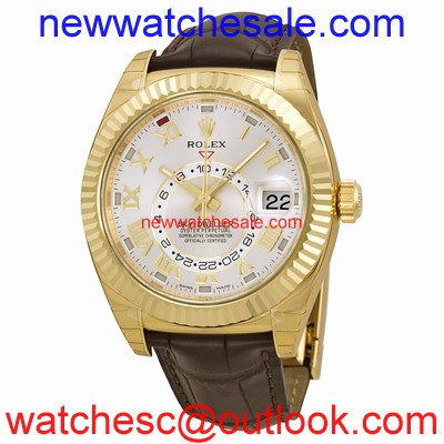 Rolex Sky Dweller 326138 Silver Sunray