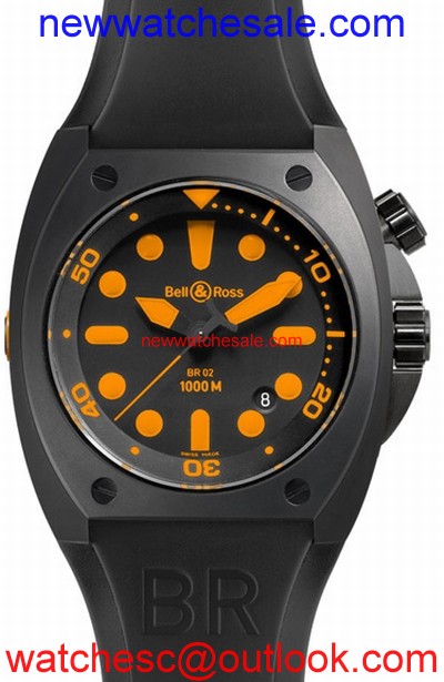 Bell and Ross Marine BR0292-Orange Automatic