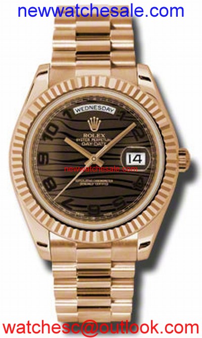 Rolex Day-Date II 218235BRWAP Brown Wave