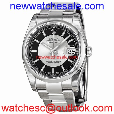 Rolex Datejust 116200-BKRSO Black and Grey