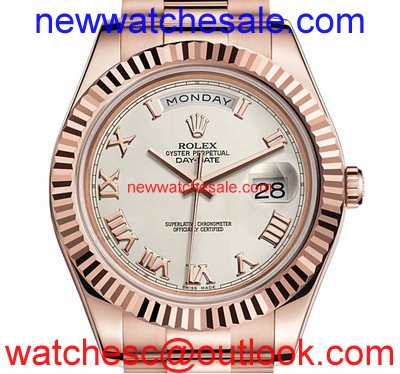 Rolex Day-Date II 218235IVRP 18K Everose Gold