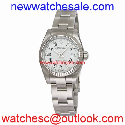 Rolex Oyster Perpetual No Date 176234WRDO White With 11 Diamonds