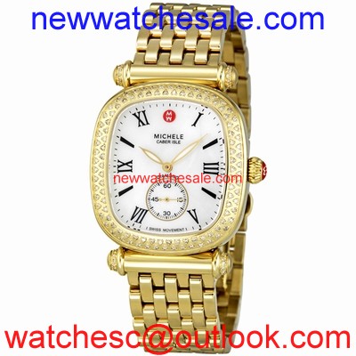 Michele MWW16C000008 Gold Plated Stainless Steel