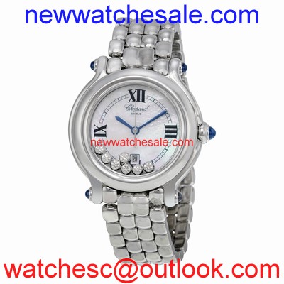 Chopard Happy Sport 278236-3016 Mother of Pearl with 7 Floating Diamonds