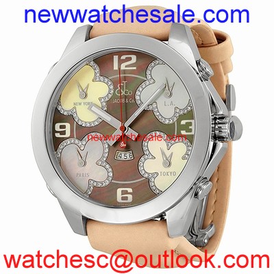 Jacob & Co. Five Time Zone JCATH9 Stainless Steel